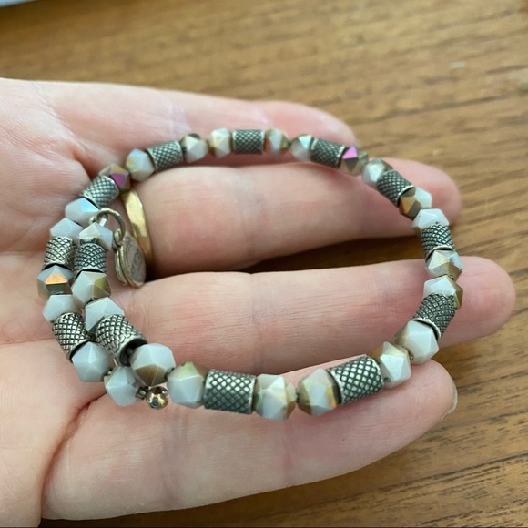 🩷 Alex and Ani Vintage Beaded Wrap Bracelet Boho Stacking Arm Candy Festival - Picture 3 of 4